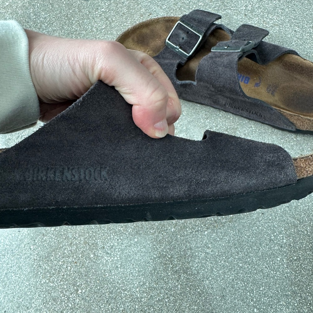 BIRKENSTOCK ARIZONA BUCKLE GREY SUEDE